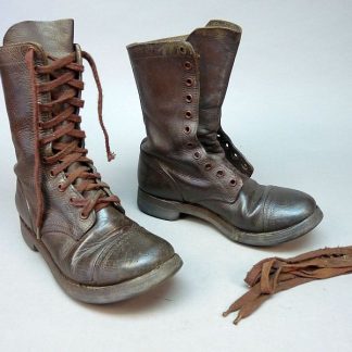 Nederlands leren legerkisten, US jump boots model, maat 43