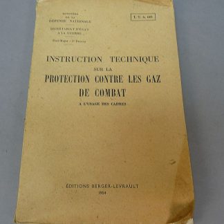 Instruction Technique Protection Contre Les Gaz De Combat