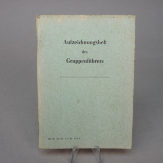 DDR Gruppenführer notitie boekje