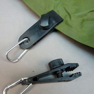 Klem voor het bevestigen van luifels, zeilen, tarp enz