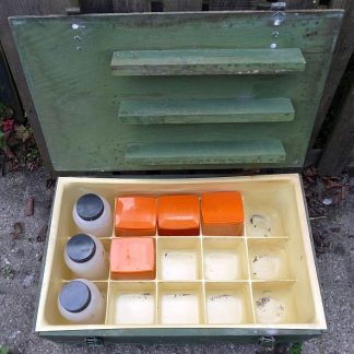 DDR NVA keukenwagen kruiden / ,,Gewurz,, voorraad kist