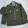 DDR NVA uniform ,,Oberleutnant Artillerie,, vroege versie met gestikte kraagspiegels - Afbeelding 2