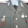 DDR NVA uniform ,,Oberleutnant Artillerie,, vroege versie met gestikte kraagspiegels - Afbeelding 3