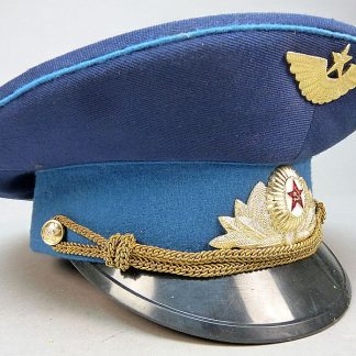 Sovjet officiers Luchtmacht pet, blauwe uitvoering, ceremonieel of uitgaans tenue