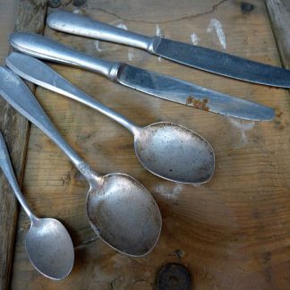 Lot aluminium bestek, jaren 40