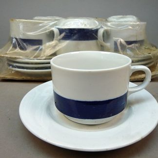 DDR porseleinen kop en schotel, fabrikant Kahla