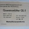 DDR tafel ventilator ,,Querstromlufter QL II,, - Afbeelding 4