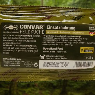 Langdurig houdbaar noodvoedsel, SnackPack, Knoflooksmaak (22 g)