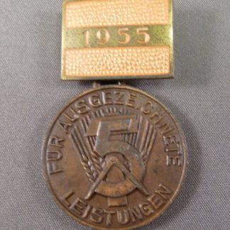 DDR Medaille - Ausgezeichnete Leistungen 1955