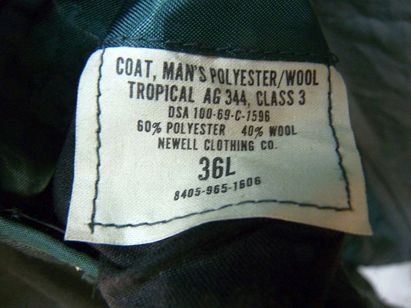 US Army uniform jas, tropical, U.S. Army Europe (USAREUR) - Afbeelding 6