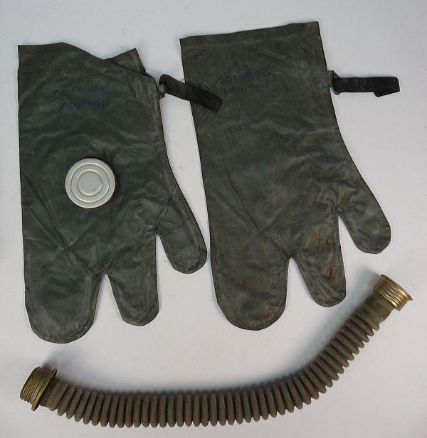 DDR NVA Blumentarn / Flachentarn gasmasker set - Afbeelding 2