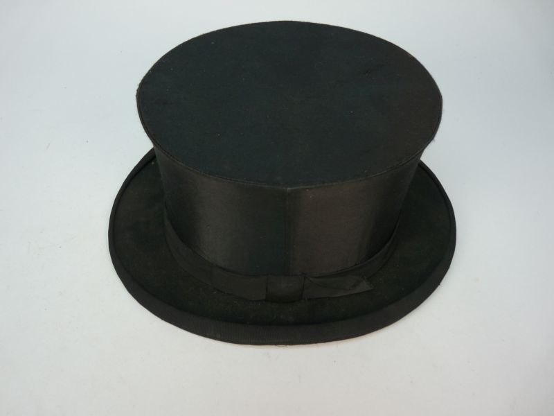 Antieke Zwarte Klaphoed - Afbeelding 5