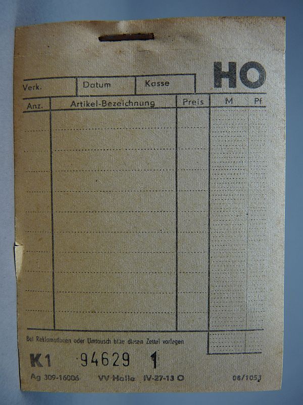 DDR Konsum rekeningen boekje, jaren 50 - Afbeelding 2