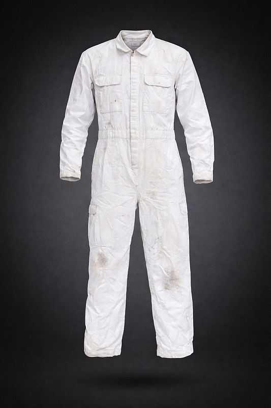 Britse witte militaire werkoverall