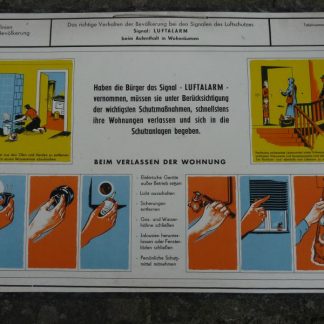 Luftschutz Informatie Bord – DDR – 1959