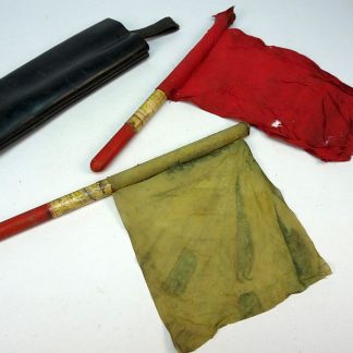 Sovjet handvlaggen set voor verkeersregelaar