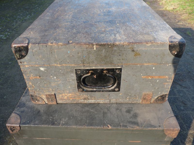 Originele WOII Duitse Luftwaffe transportkist – “Funklandeanlage (Gerätesatz)” - Afbeelding 4