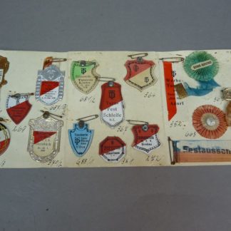 Verzamelmap met Duitse Turnerbund feest- en insignes (ca. 1920–1930)