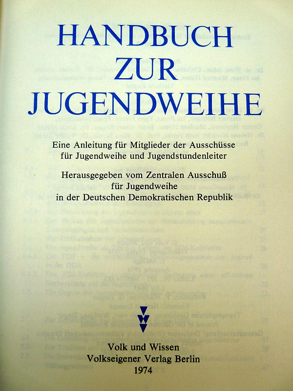 DDR Handbuch zur Jugendweihe (1974)+ bijlagen - Afbeelding 5