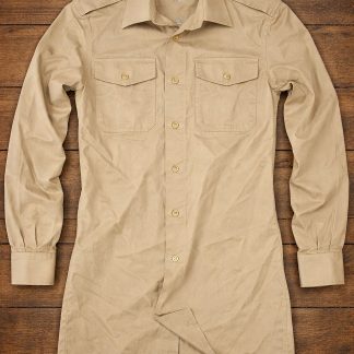 Kaki (fawn) militaire blouse / shirt mans fawn, gebruikt