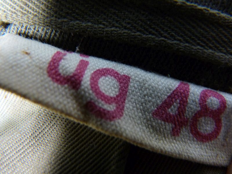 DDR NVA Grenztruppen uniform jas – oud model met gestikte kraagspiegels - Afbeelding 7