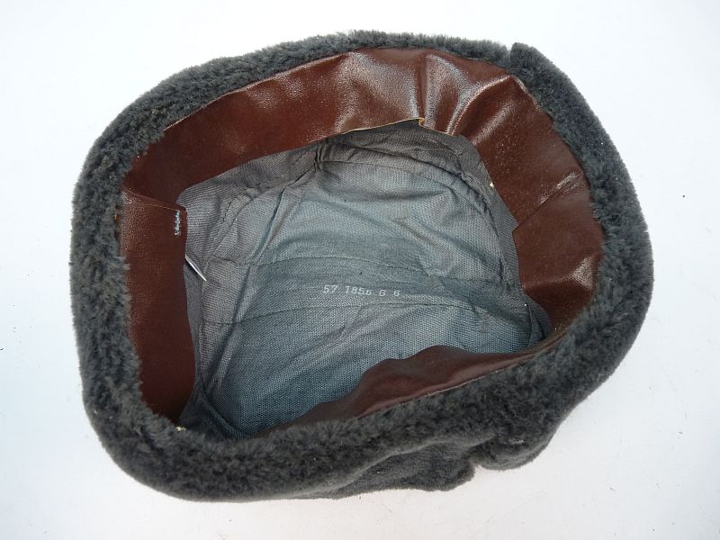 DDR Interflug wintermuts / Uschanka met oranje bovenzijde - Afbeelding 3