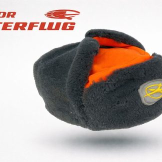 DDR Interflug wintermuts / Uschanka met oranje bovenzijde