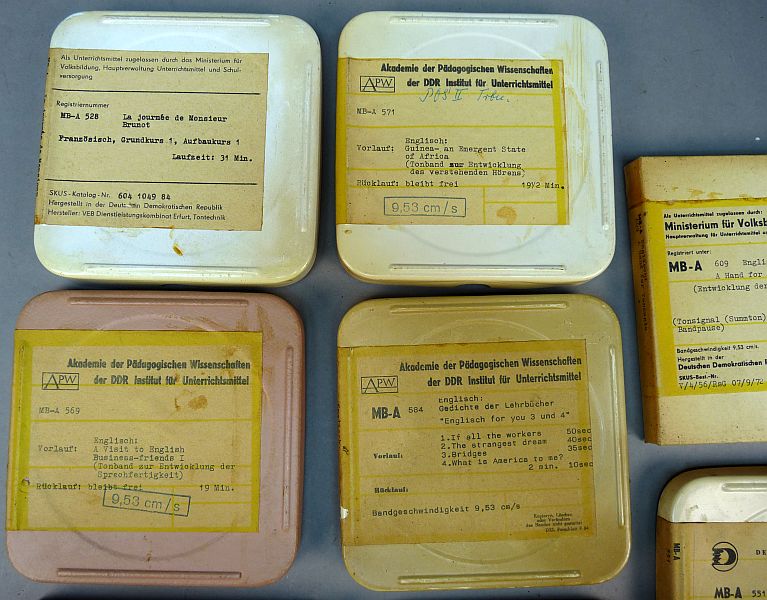 Set DDR educatieve geluidsbanden (spoelen) – schoolmateriaal / audio banden - Afbeelding 2