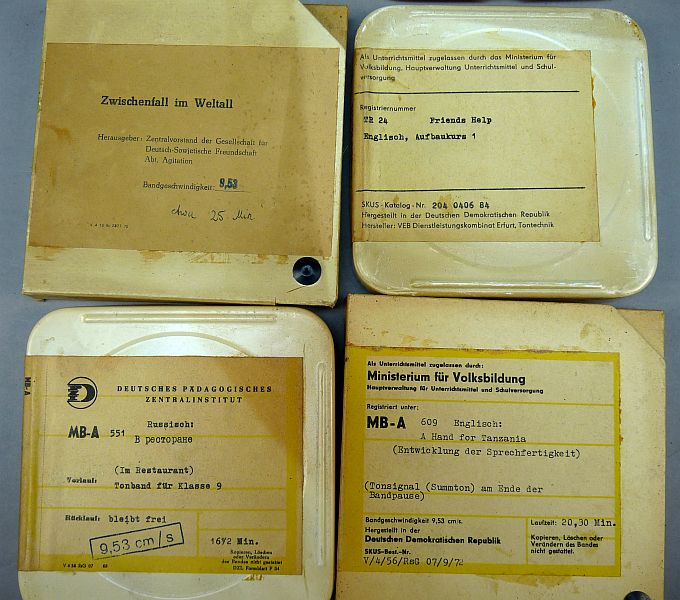 Set DDR educatieve geluidsbanden (spoelen) – schoolmateriaal / audio banden - Afbeelding 3