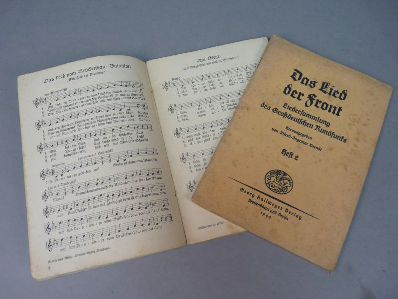 Das Lied der Front – WO2 Duitse liedboeken 1940 – Set van 2 - Afbeelding 3