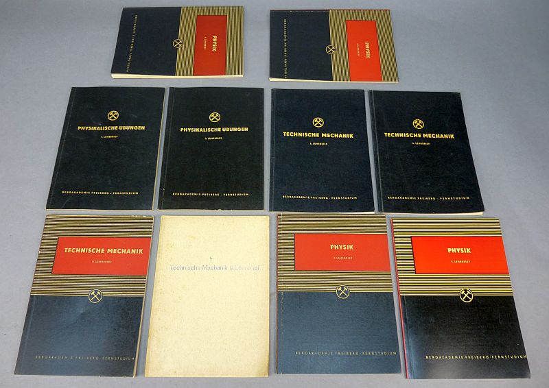 Originele DDR studieboeken – Bergakademie Freiberg