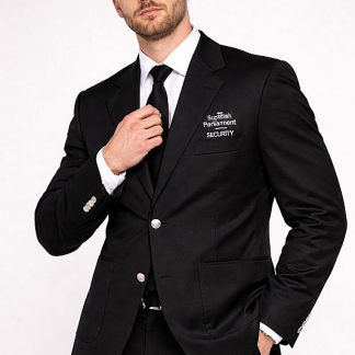 Scottish Parliament Security colbert / pakjas, ook zeer grote maten!