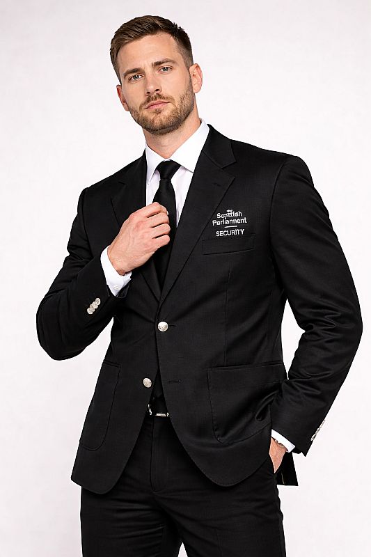 Scottish Parliament Security colbert / pakjas, ook zeer grote maten!