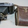 Vintage Kodak klapcamera met originele tas