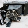 Vintage Kodak klapcamera met originele tas - Afbeelding 2