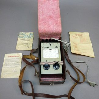 Vintage DDR ISO 61 isolatiemeter / testkast