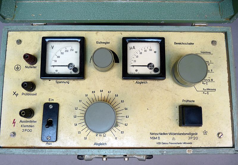 DDR NSM II Schutzprüfer / Netzschleifen-Widerstandsmessgerät - Afbeelding 2