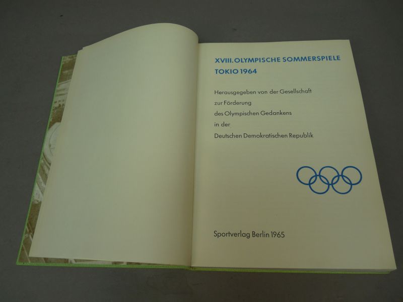 Boek: XVIII Olympische Zomerspelen Tokio 1964 – DDR uitgave (1965) - Afbeelding 2