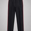 Britse Foot Guards Ceremoniële Broek – Zwart met Rode Bies