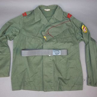 DDR GST uniform jasje met schuitje en koppel, 1964