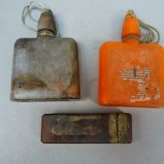 Originele Duitse WO2 Oog- & Ontsmettingsflesjes