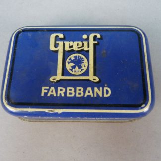 Vintage Greif Farbband Blikje