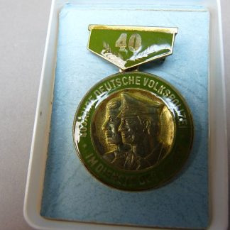 DDR Herdenkingsmedaille – 40 Jahre Deutsche Volkspolizei