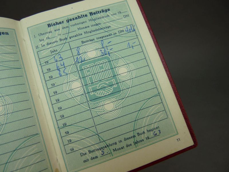 Groot lot DDR / Oost-Duitsland documenten, lidmaatschapsboekjes - Afbeelding 4
