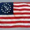 Amerikaanse maritieme bootvlag met anker-embleem – 41 x 29 cm