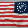 Amerikaanse maritieme bootvlag met anker-embleem – 41 x 29 cm - Afbeelding 2