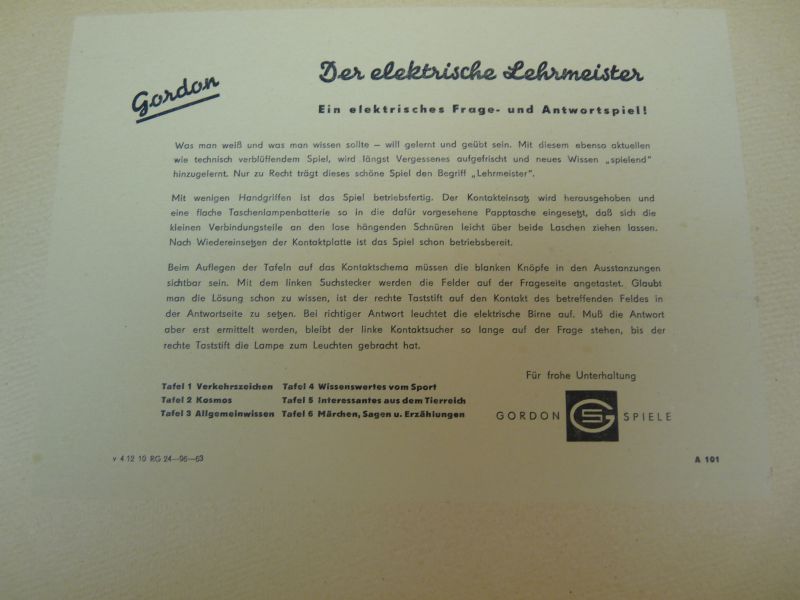DDR Verzamelobject – Der Elektrische Lehrmeister - Afbeelding 3