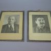 DDR ingelijste portretten van Lenin en Stalin
