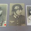 Lot van 3 originele militaire portretfoto's WOII-periode