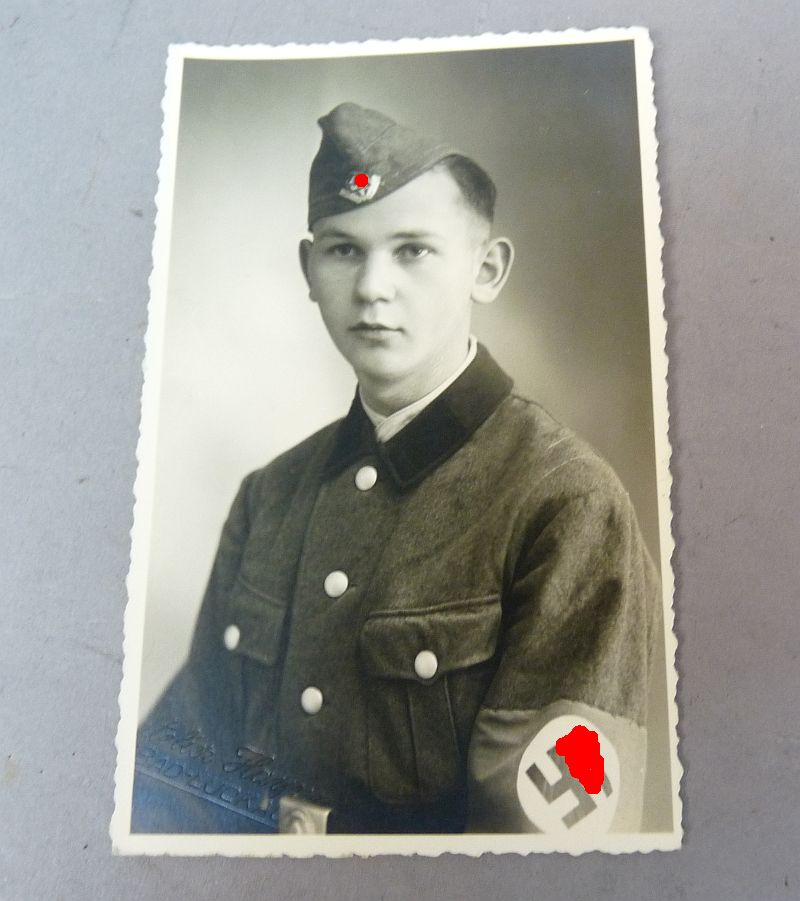 Set van 3 originele WOII-foto's Duitse soldaten - Afbeelding 2